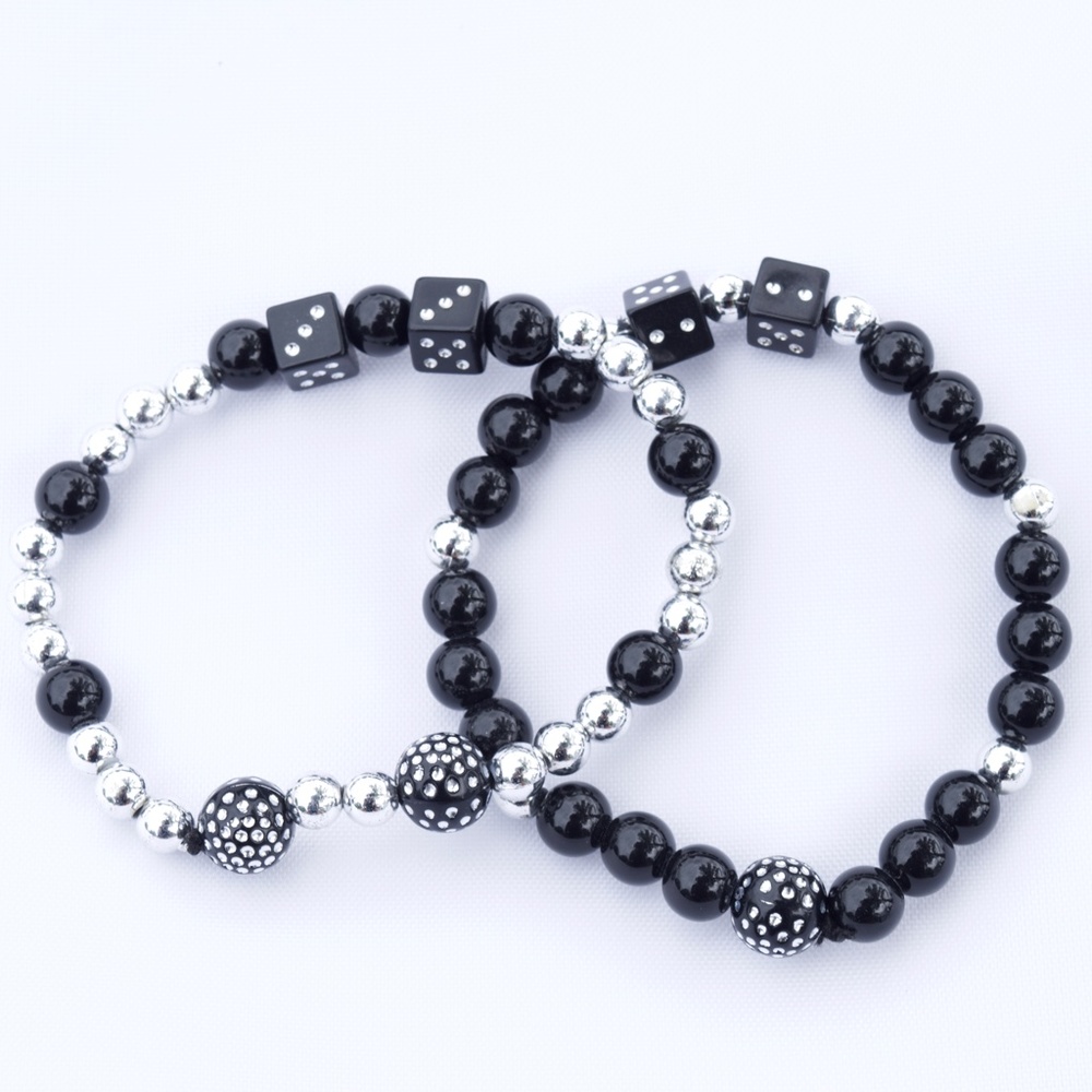 DOUBLE/NO-TING Beaded Bracelet Set